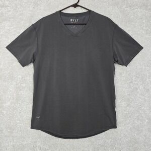 BYLT‎ Mens Drop Cut Stretch T Shirt Gray Size XL Athletic Casual Gym